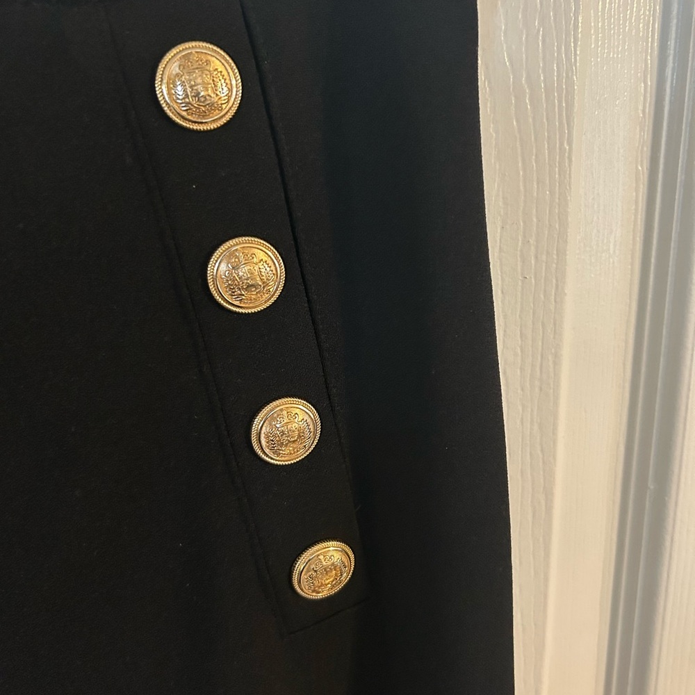 Elegant Black High-Waisted Pants - Picture 2 of 3